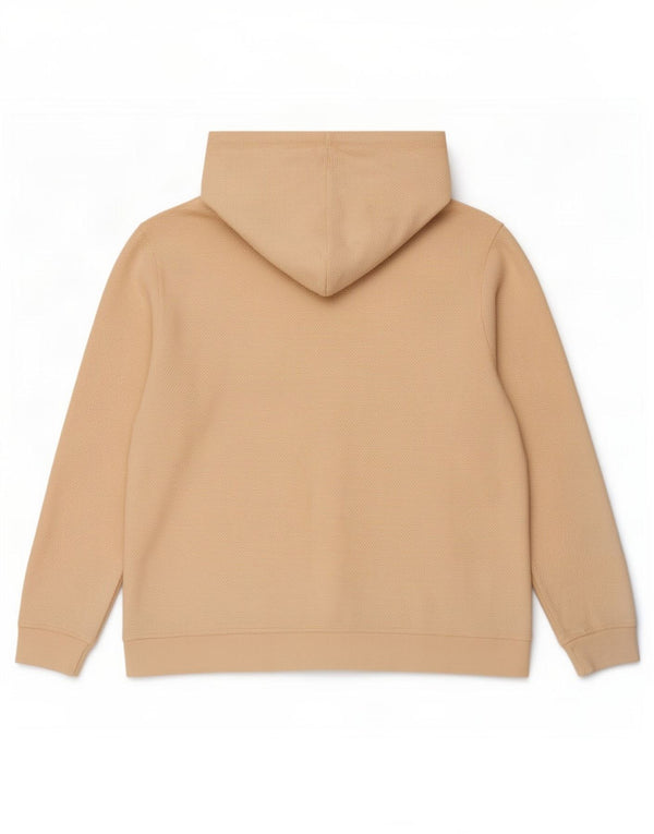 Felpa con cappuccio oversize da donna Fat Face UK 16 Large in cotone beige