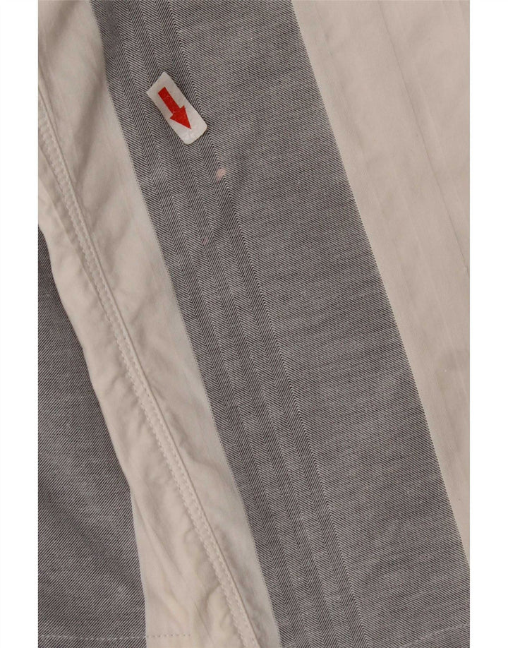 SIVIGLIA Pantaloncini casual da uomo W33 Cotone a righe bianche medie