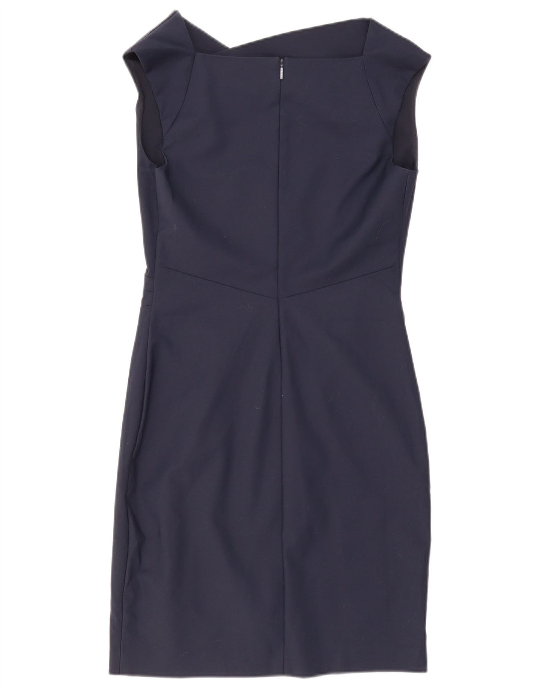 Abito tubino senza maniche da donna Armani Exchange US 8 cotone blu navy medio