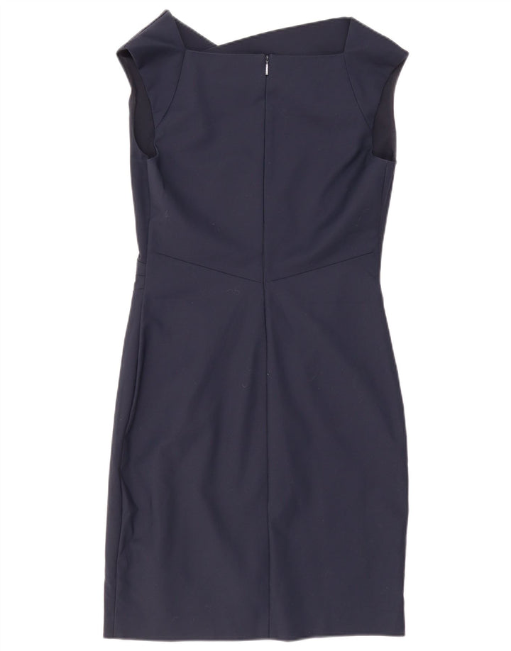 Abito tubino senza maniche da donna Armani Exchange US 8 cotone blu navy medio