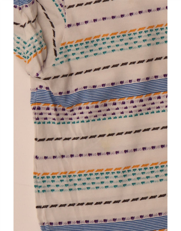 T-shirt da uomo Patagonia Top in cotone a righe bianco sporco medio