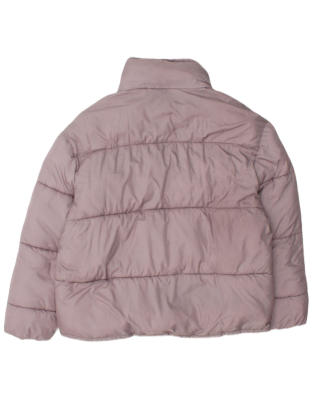 Giacca imbottita da donna Zara UK 14 poliestere rosa medio