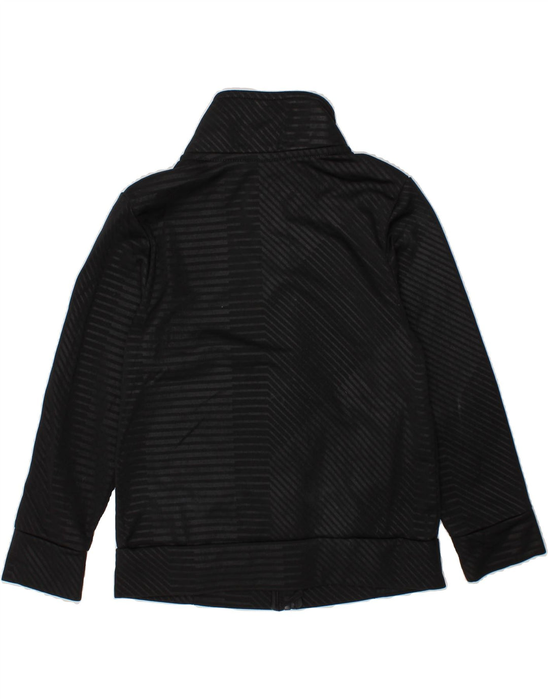 ADIDAS Boys Graphic Tracksuit Top Jacket 3-4 Years Black Striped Polyester Vintage Adidas and Second-Hand Adidas from Messina Hembry 