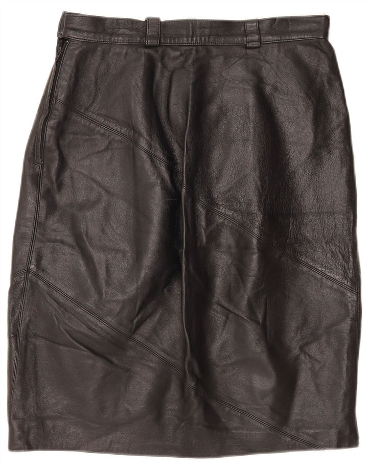 Gonna in pelle da donna Compagnia IT 44 media W28 nera