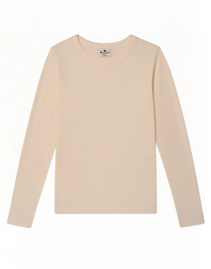 Maglia a maniche lunghe da donna Champion UK 6 XS Bianca