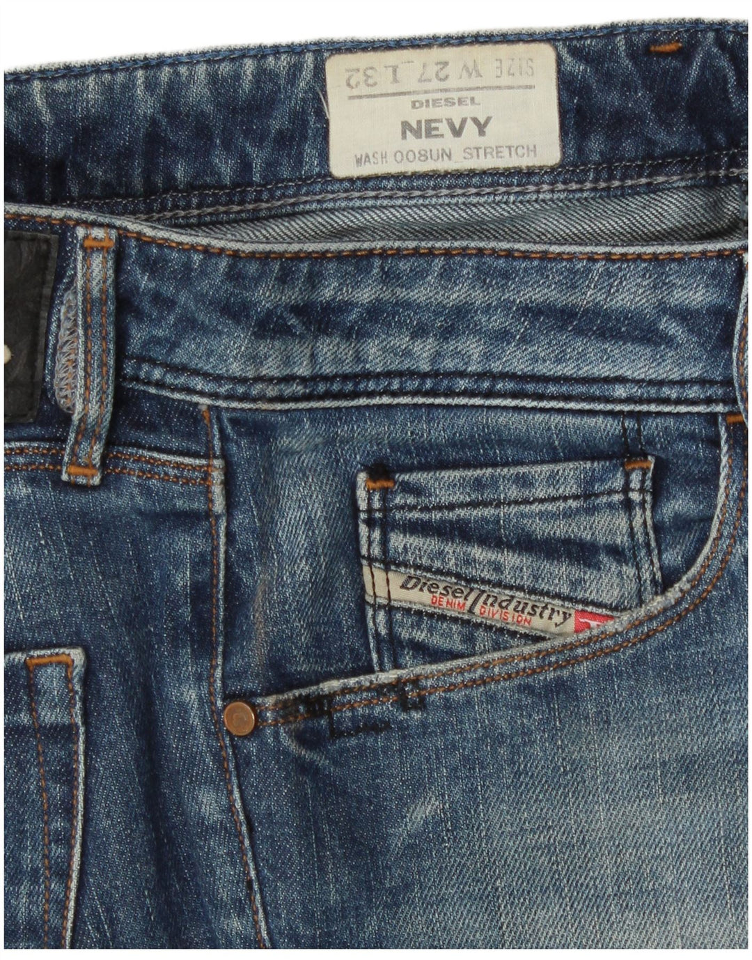 Jeans da donna Diesel Nevy Slim W27 L32 cotone blu