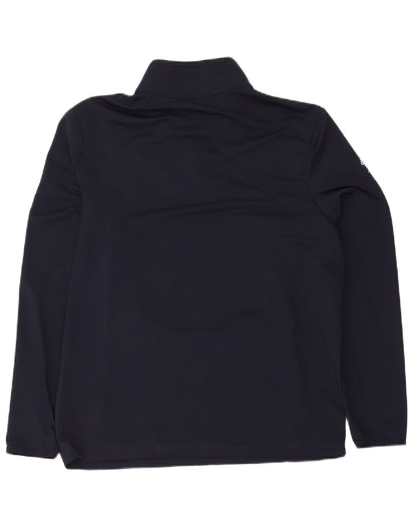 Tuta da uomo Lacoste pullover con zip sul collo, taglia 6 XL, poliestere blu navy