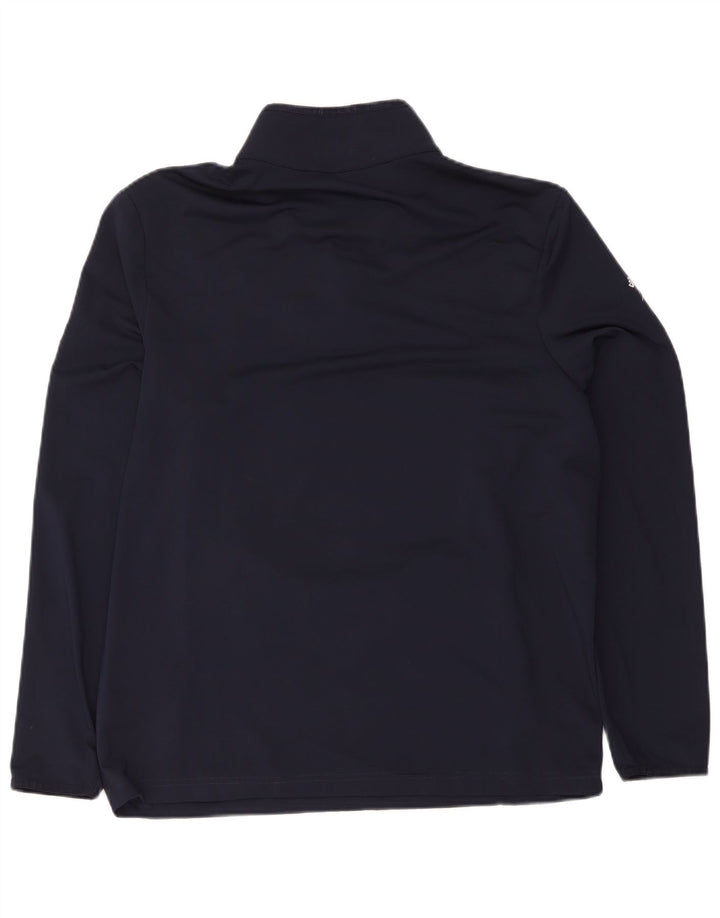 Tuta da uomo Lacoste pullover con zip sul collo, taglia 6 XL, poliestere blu navy