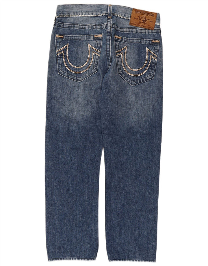 Jeans dritti da donna True Religion W31 L28 cotone blu