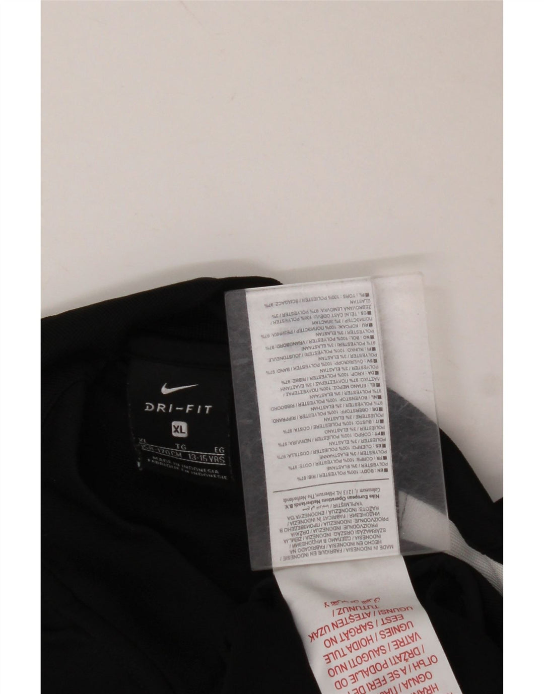 Giacca da tuta NIKE da ragazzo Dri Fit 13-14 anni XL Black Colourblock