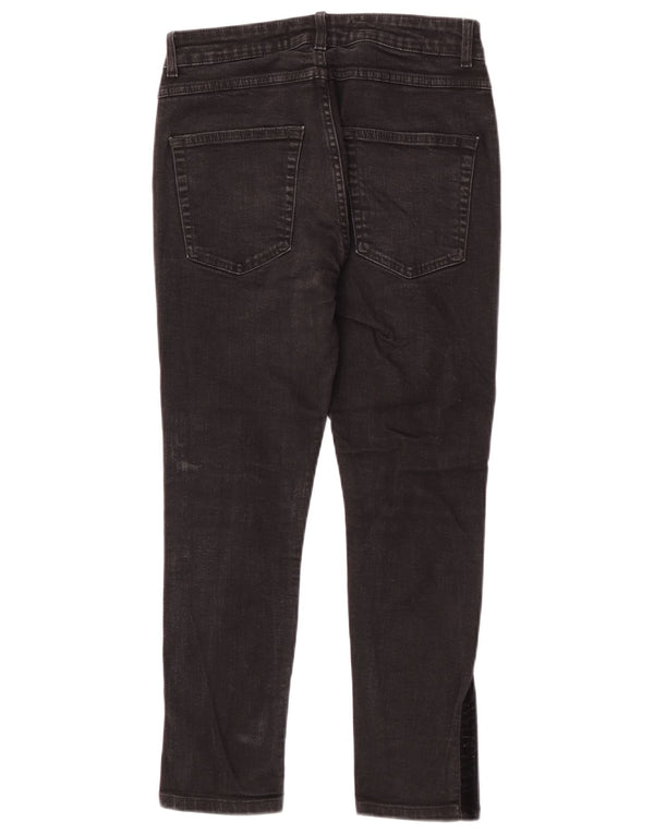 Jeans corti da uomo Zara EU 38 Small W30 L24 Black Colourblock