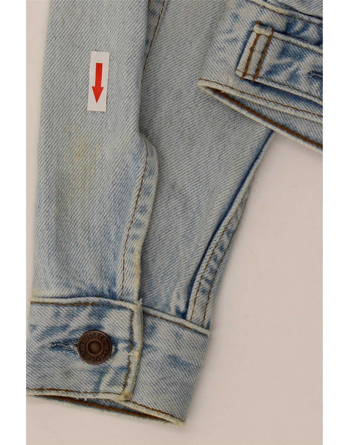 Giacca in denim corto da donna Levi's UK 10 piccolo cotone blu