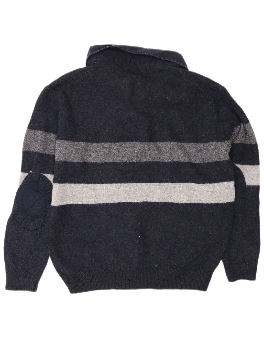 Marks & Spencer maglione da uomo con collo a polo blu Harbour grande blu scuro
