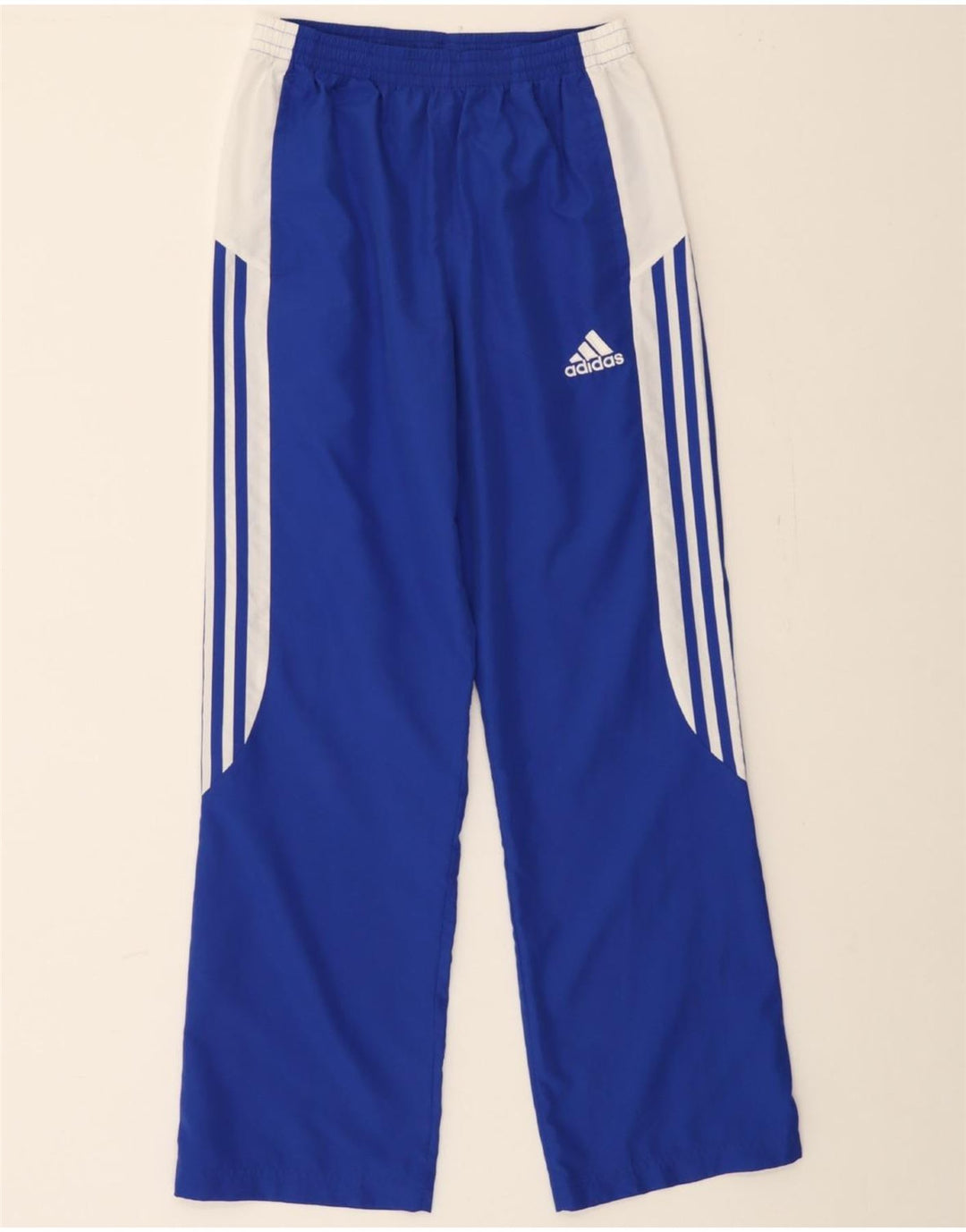 ADIDAS Boys Tracksuit Trousers 13-14 Years  Blue Colourblock Polyester Vintage Adidas and Second-Hand Adidas from Messina Hembry 