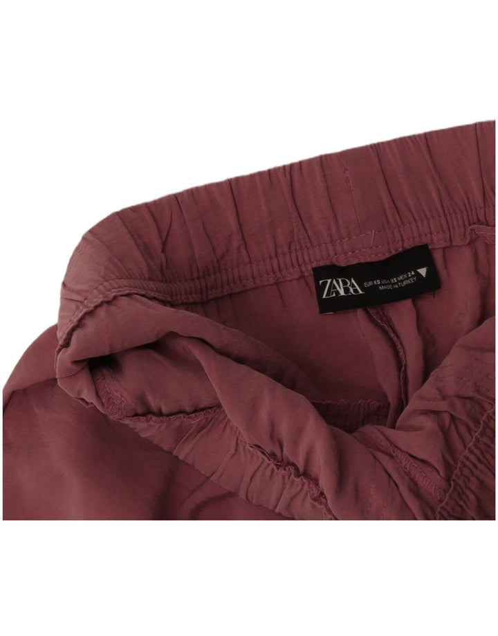 ZARA Womens Tracksuit Trousers UK 4 XS  Pink