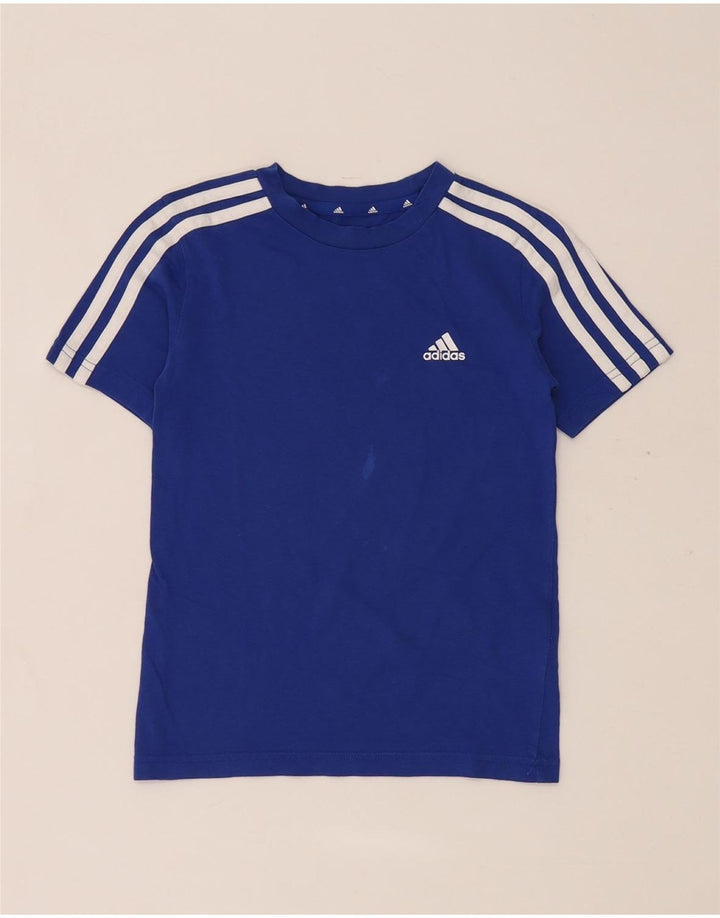 T-shirt Adidas da ragazzo Top 7-8 anni in cotone blu