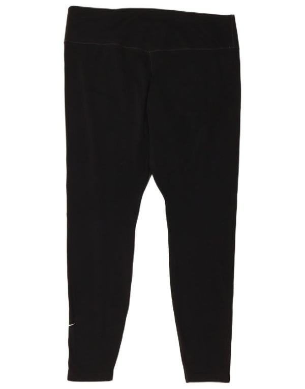 Leggings Nike Dri Fit Crop da donna UK 18 XL poliestere nero