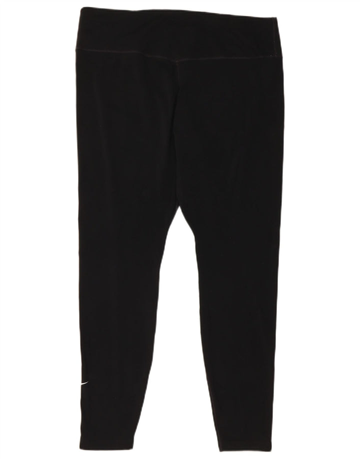 Leggings Nike Dri Fit Crop da donna UK 18 XL poliestere nero