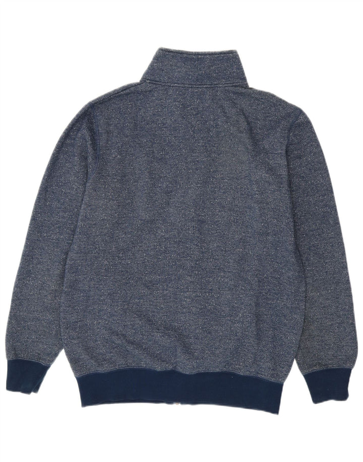 Jack & Jones Giacca da tuta da uomo di grandi dimensioni in cotone screziato blu navy