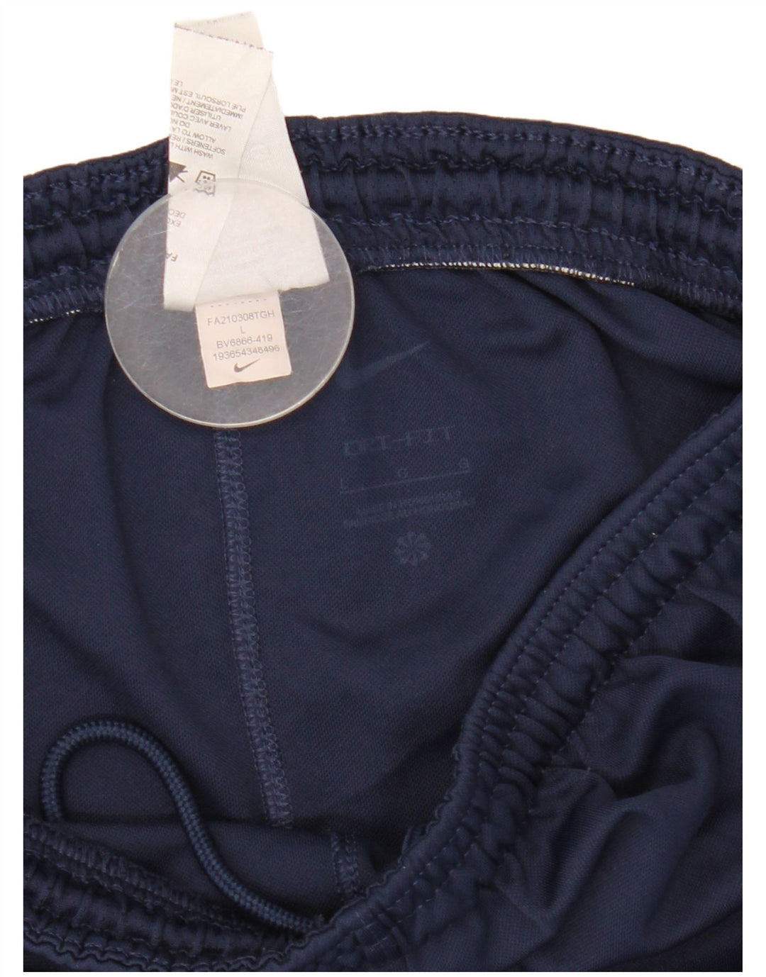 Pantaloncini sportivi Nike da ragazzo Dri Fit 12-13 anni Large blu navy in poliestere