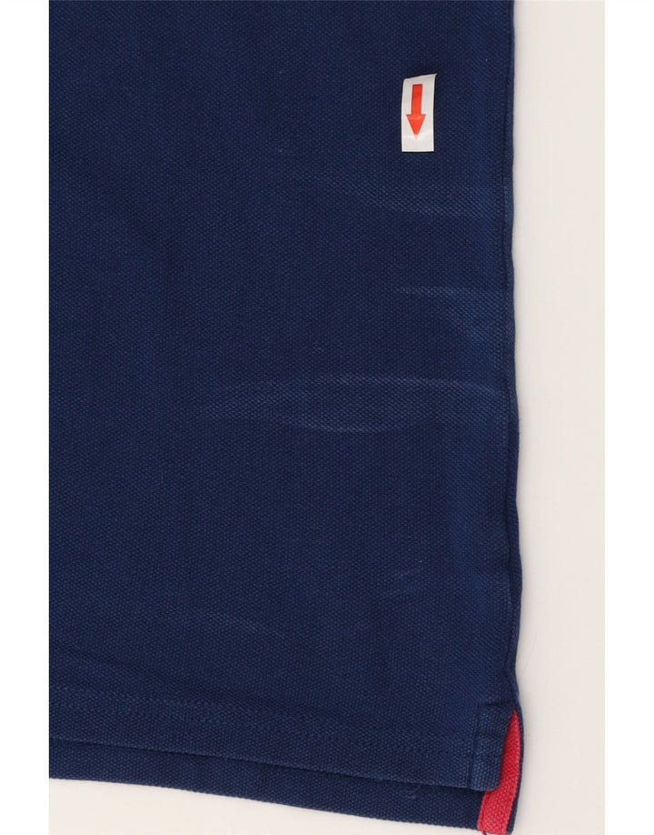 Polo da uomo FILA grande in cotone blu navy