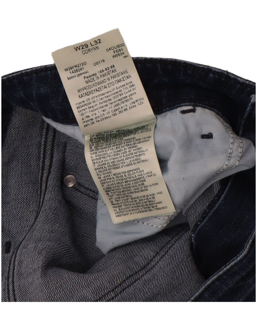 Jeans Wrangler Corynn Slim da donna W29 L32 in cotone blu navy