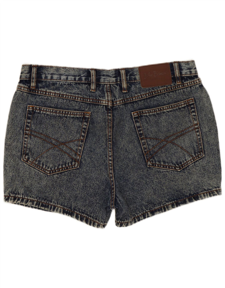 JOHN BANER Pantaloncini di jeans da donna W34 Large Blu Cotone