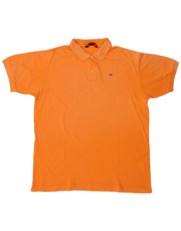 Polo Kappa Uomo XL Cotone Arancione