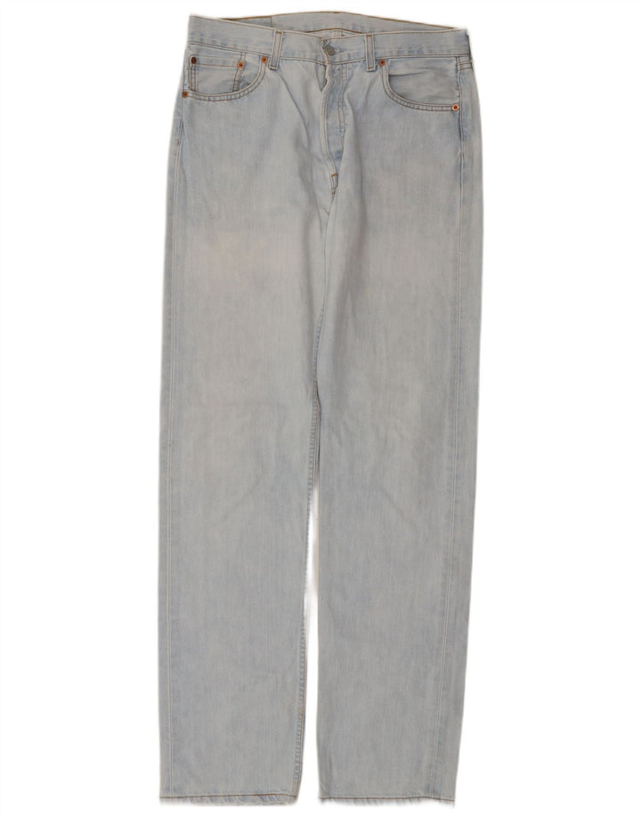 LEVI'S Jeans dritti da uomo 501 W34 L36 cotone blu