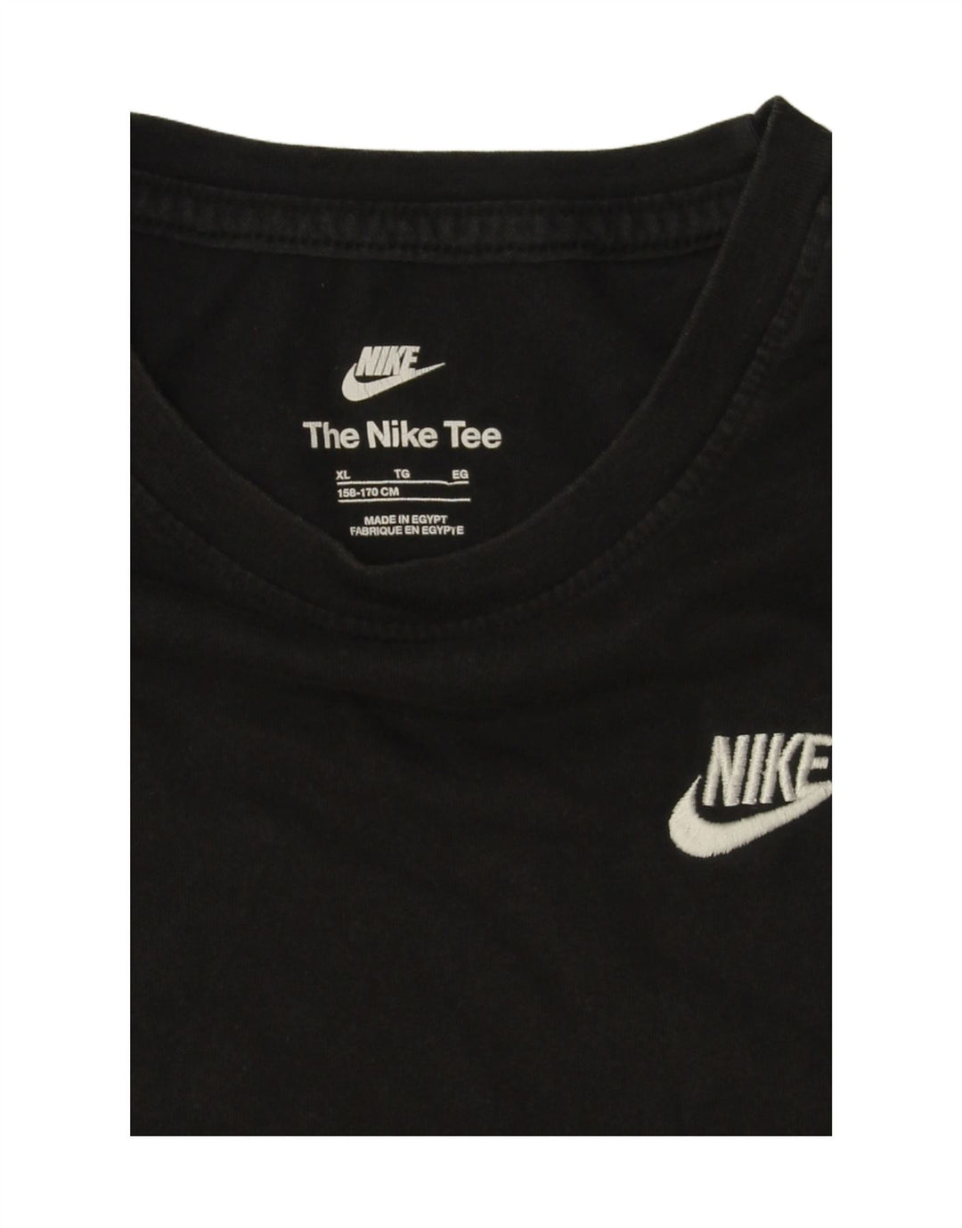 T-shirt da ragazzo Nike Top 13-14 anni XL Nera