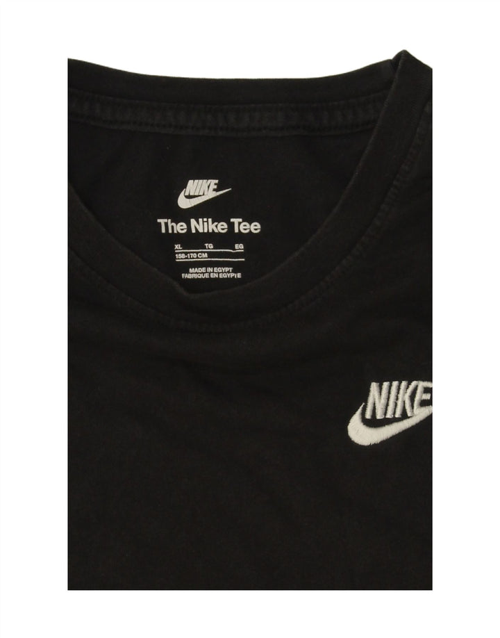 T-shirt da ragazzo Nike Top 13-14 anni XL Nera