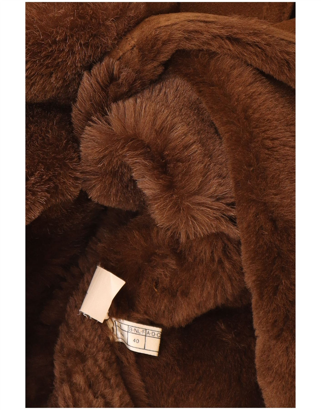 Cappotto in shearling da donna Belfe UK 14 Pelle marrone medio