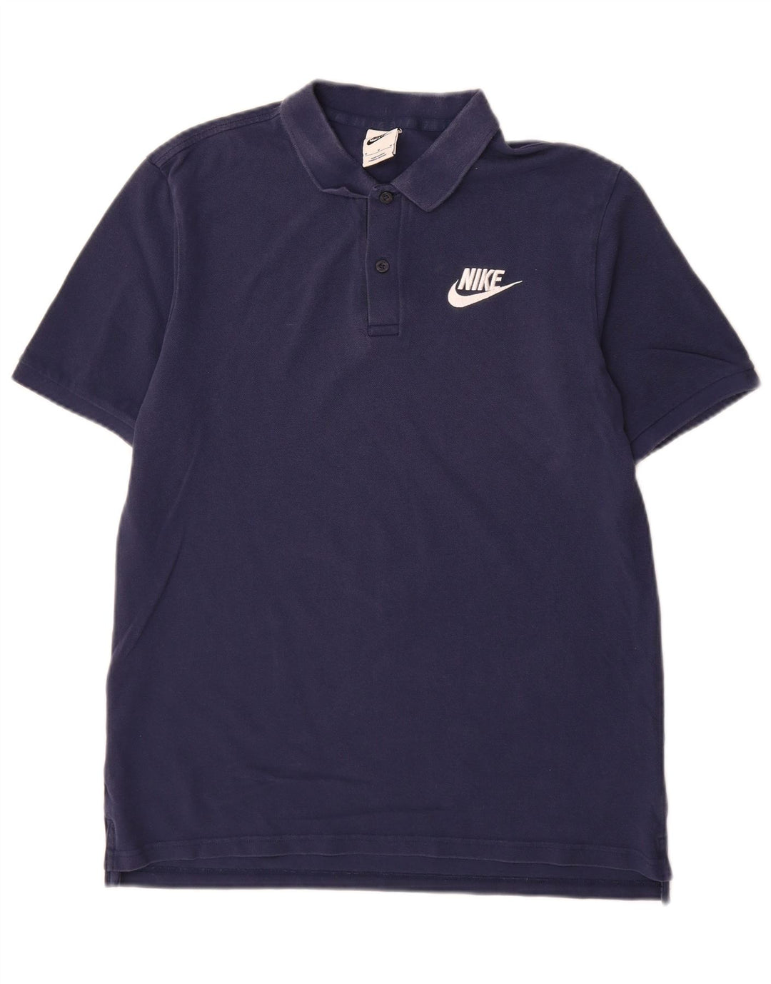 Polo Nike da uomo in cotone blu navy medio