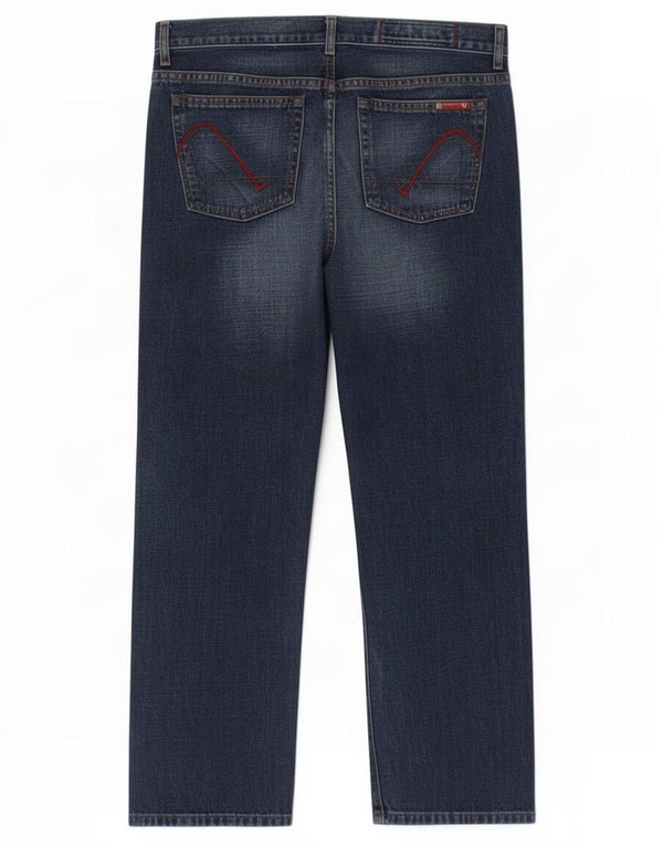 Jeans dritti da donna Guess W31 L28 cotone blu