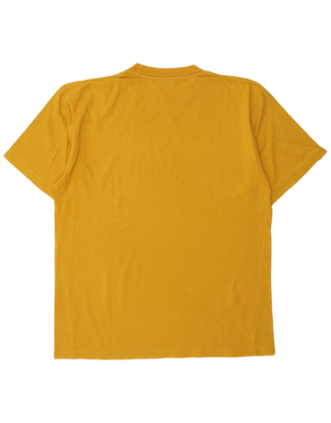 T-shirt grafica da uomo CHAMPION Top XL in cotone giallo