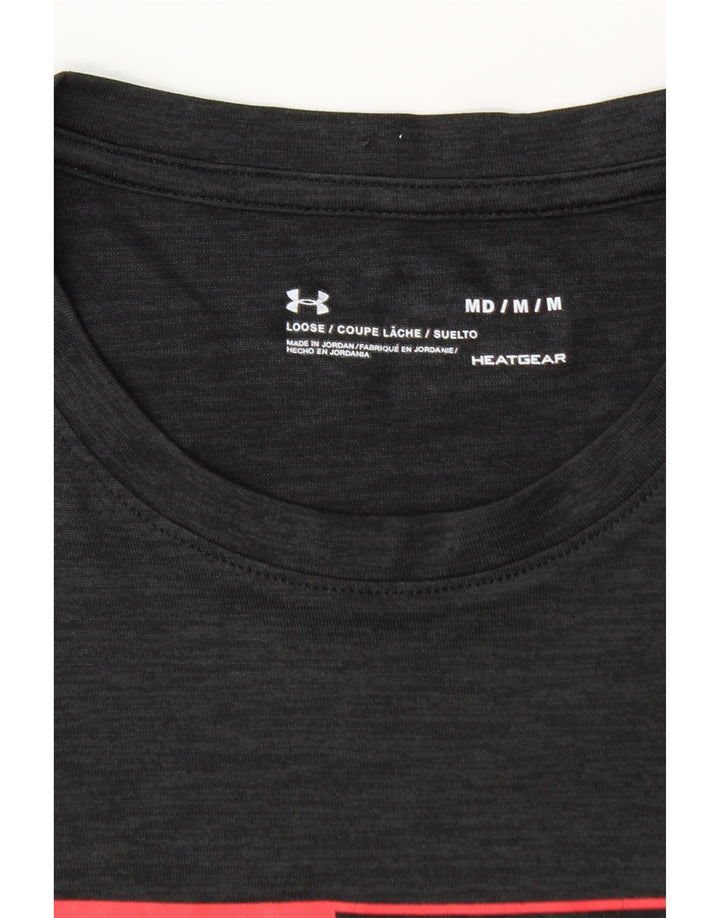 T-shirt grafica da uomo UNDER ARMOUR Heat Gear Top medio nero