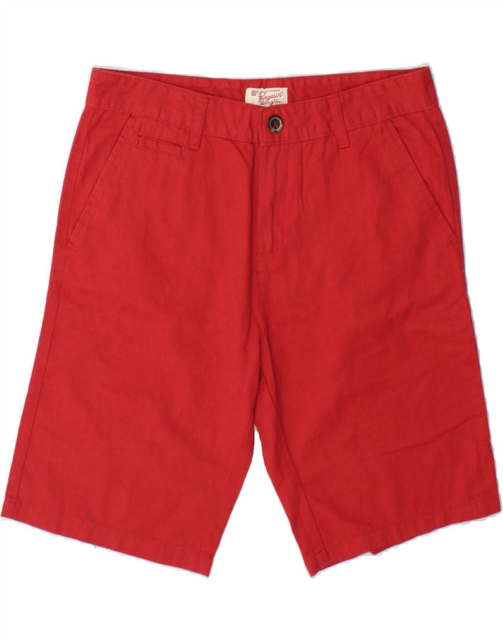 PENGUIN Boys Chino Shorts 15-16 Years  Red Cotton Vintage Penguin and Second-Hand Penguin from Messina Hembry 