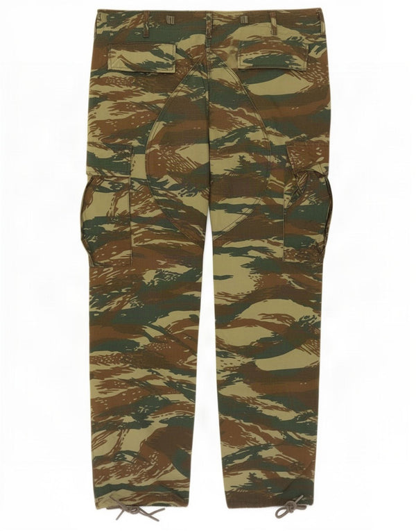 Pantaloni cargo dritti da uomo vintage W38 L29 mimetici kaki