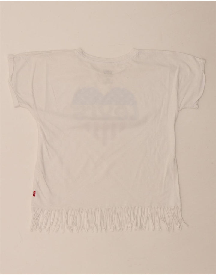 LEVI'S Girls Graphic T-Shirt Top 11-12 Years White