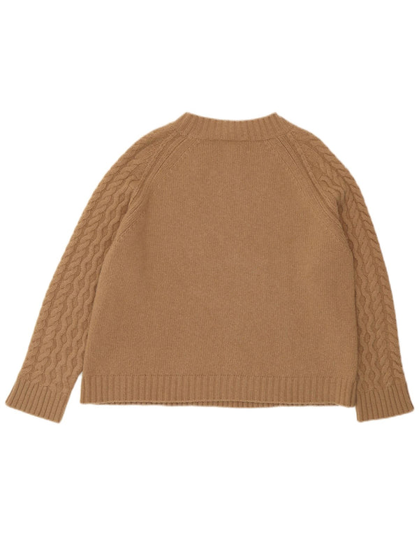 Maglione maglione con scollo a barca da donna Max Mara Weekend UK 16 Large Beige