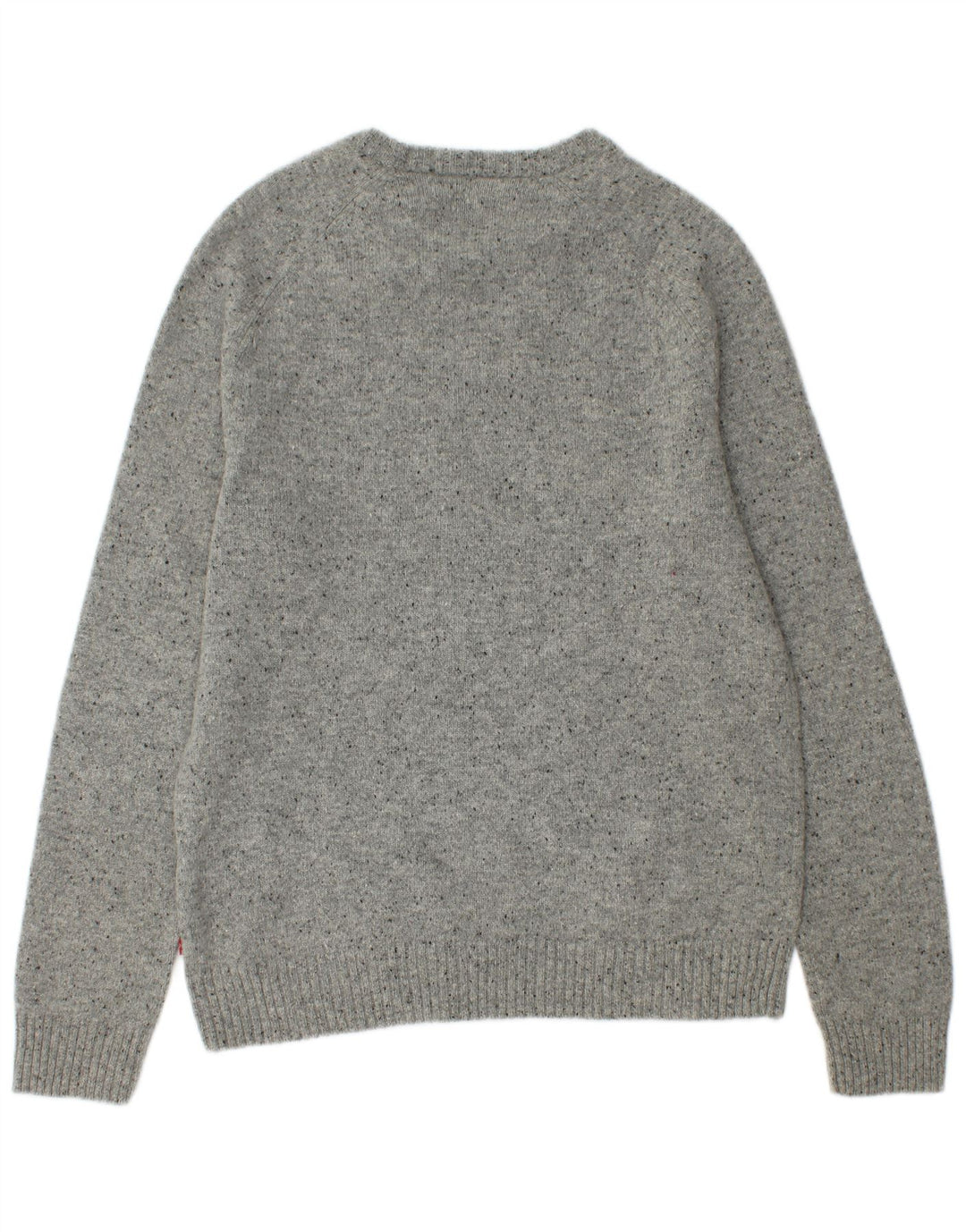 Maglione maglione girocollo da uomo Levi's in lana screziata grigio medio