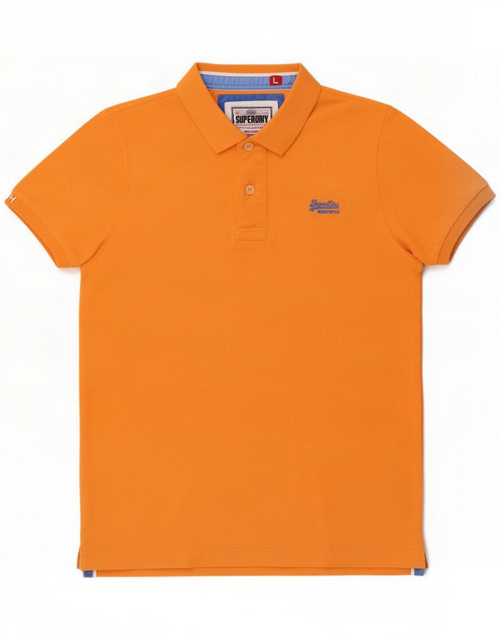 Polo da uomo Superdry Large in cotone arancione
