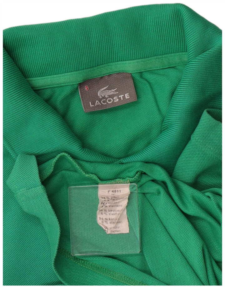 Polo da uomo LACOSTE taglia 5 grande in cotone verde