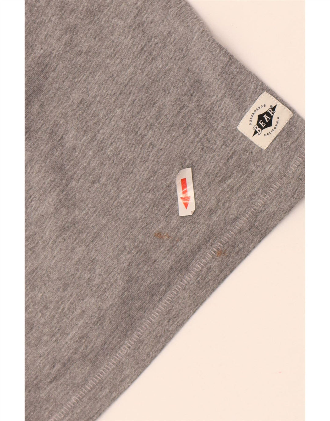 T-shirt grafica da uomo Bear Top XL poliestere chiazzato grigio