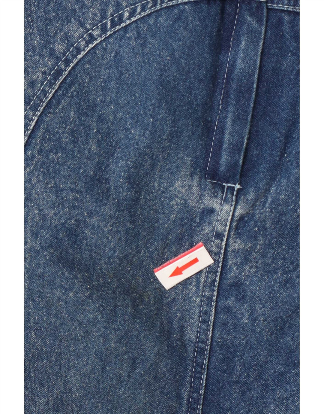 Gonna in denim da donna di Pepito grande W32 in cotone floreale blu