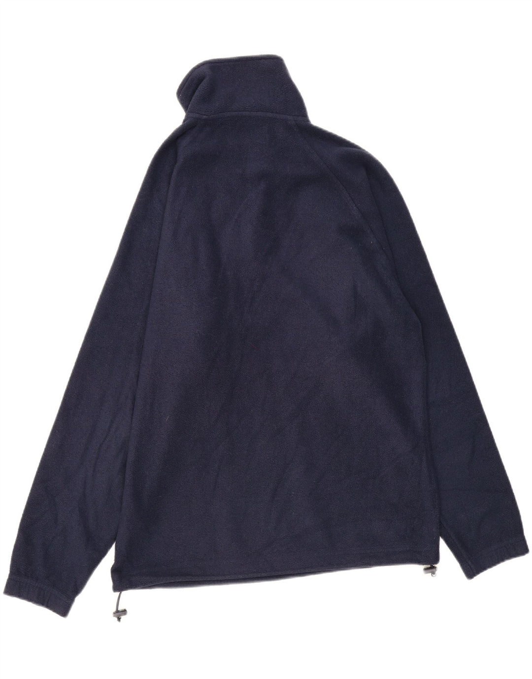 KAPPA Mens Zip Neck Fleece Jumper Medium Navy Blue Polyester Vintage Kappa and Second-Hand Kappa from Messina Hembry 