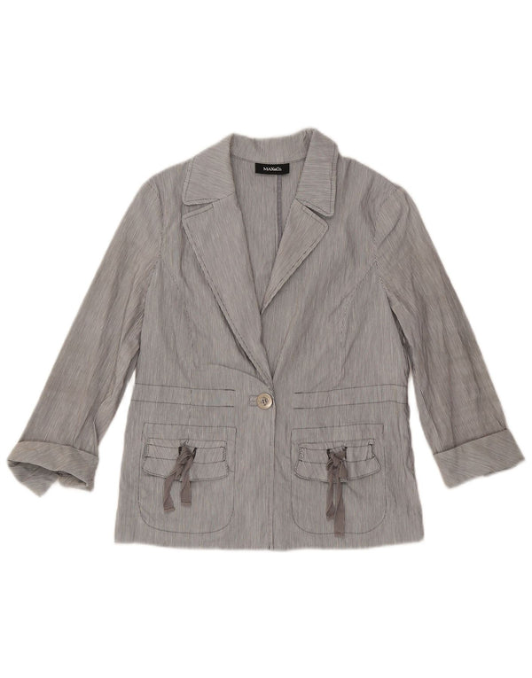 Giacca blazer da donna con maniche a 3/4 Max & Co. UK 8 piccolo gessato blu