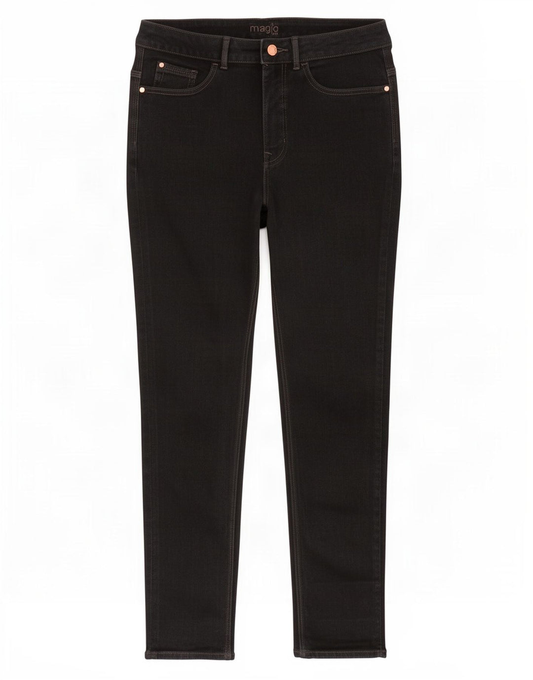 Jeans Marks & Spencer da donna Magic Slim UK 12 medio W28 L28 cotone nero