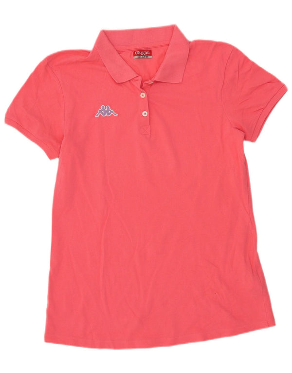 Polo Kappa da donna UK 20 2XL cotone rosa