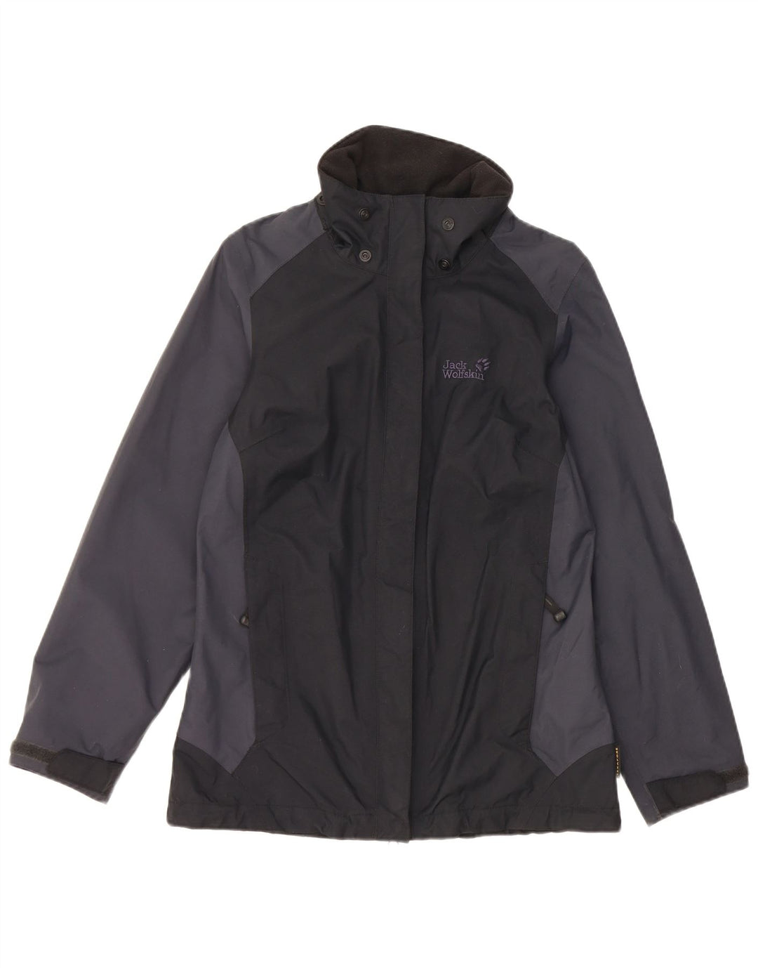Giacca antipioggia da donna Jack Wolfskin UK 8 Small Black Colourblock